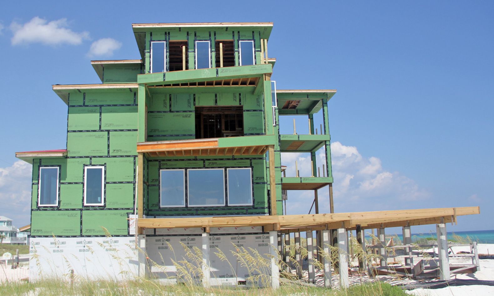 Clanton modern coastal piling home on Navarre Beach