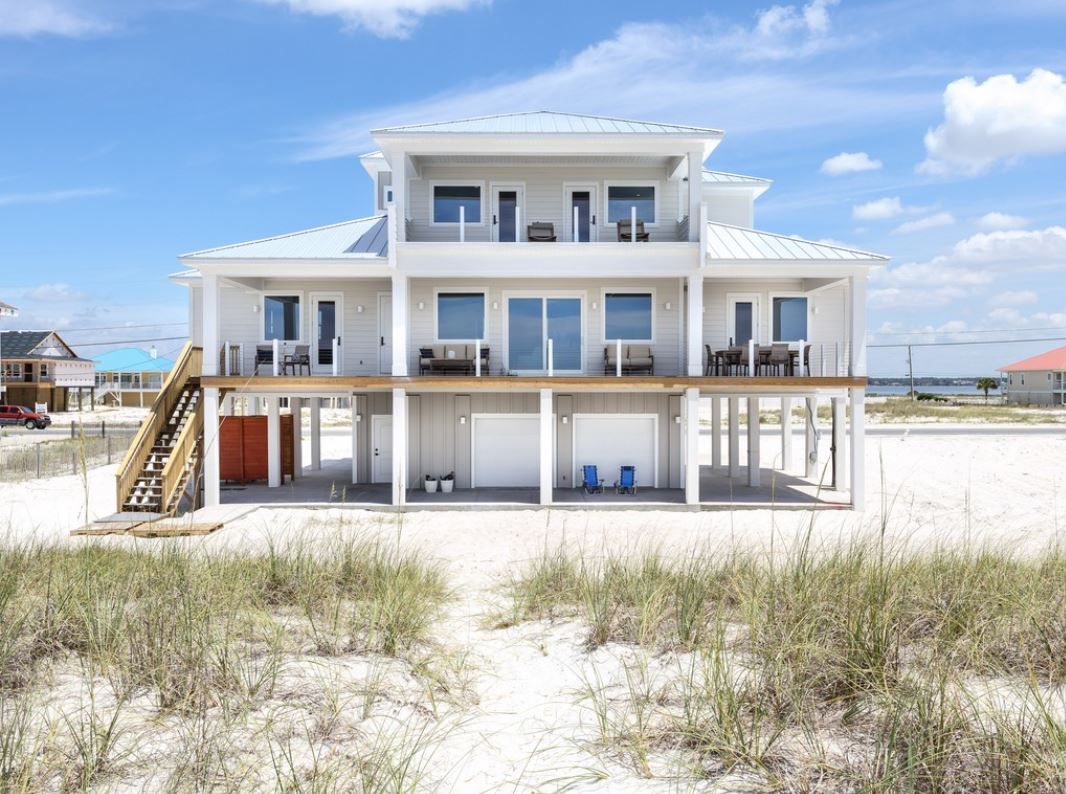 Burchard modern coastal style piling home on Navarre Beach