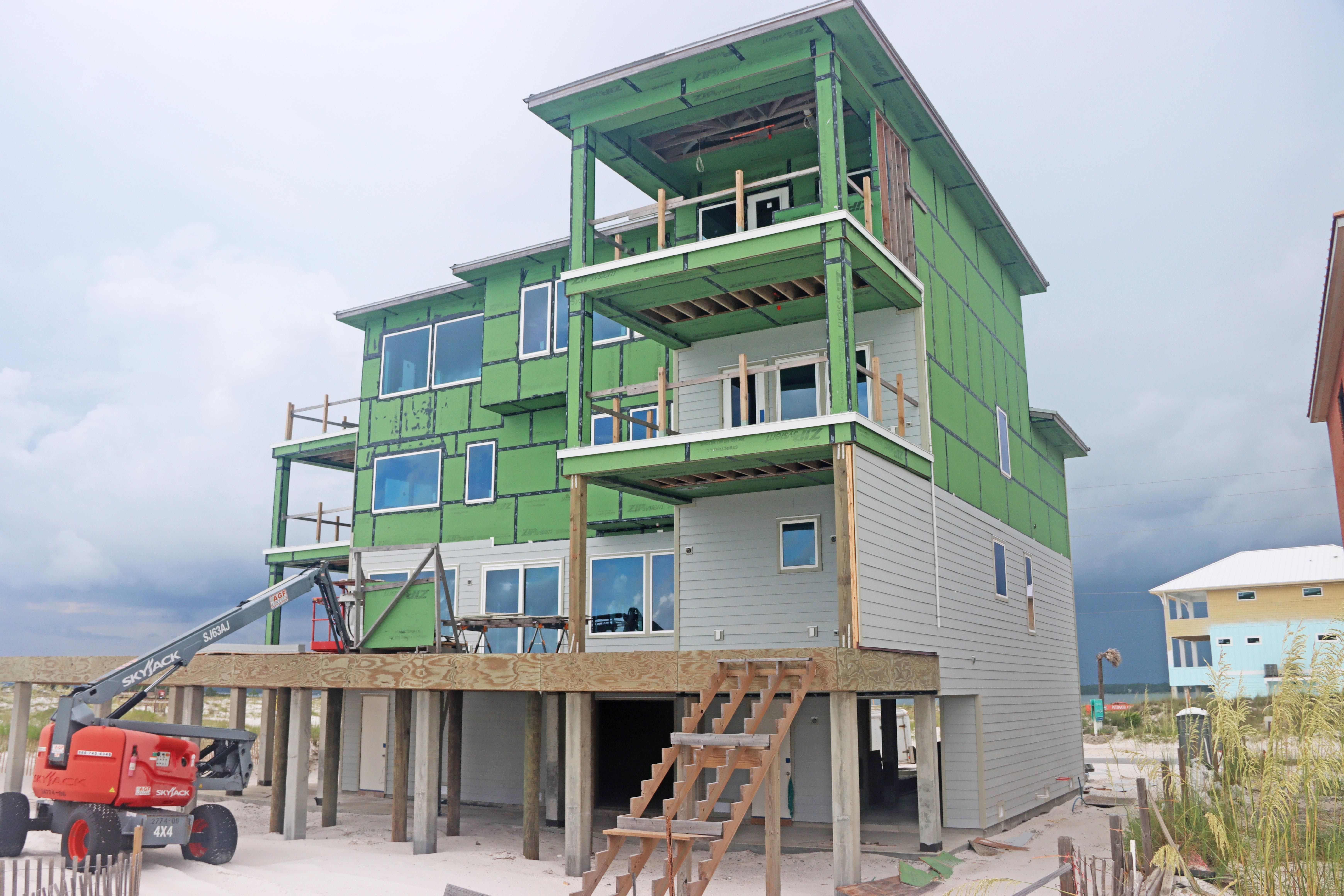 Clanton modern coastal piling home on Navarre Beach