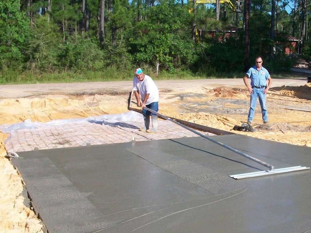 bull floating the driveway