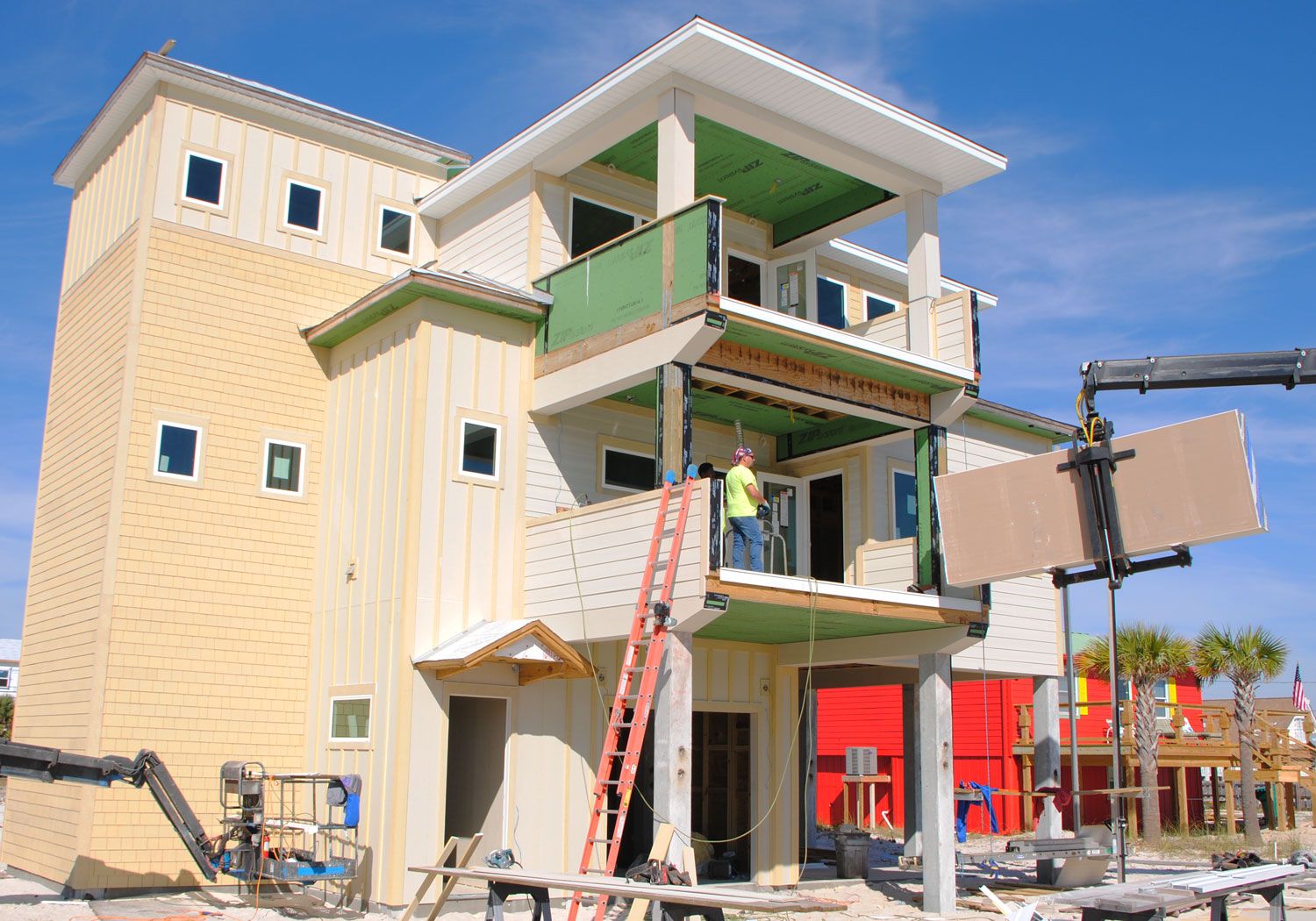 Frerich concrete piling home on Navarre Beach