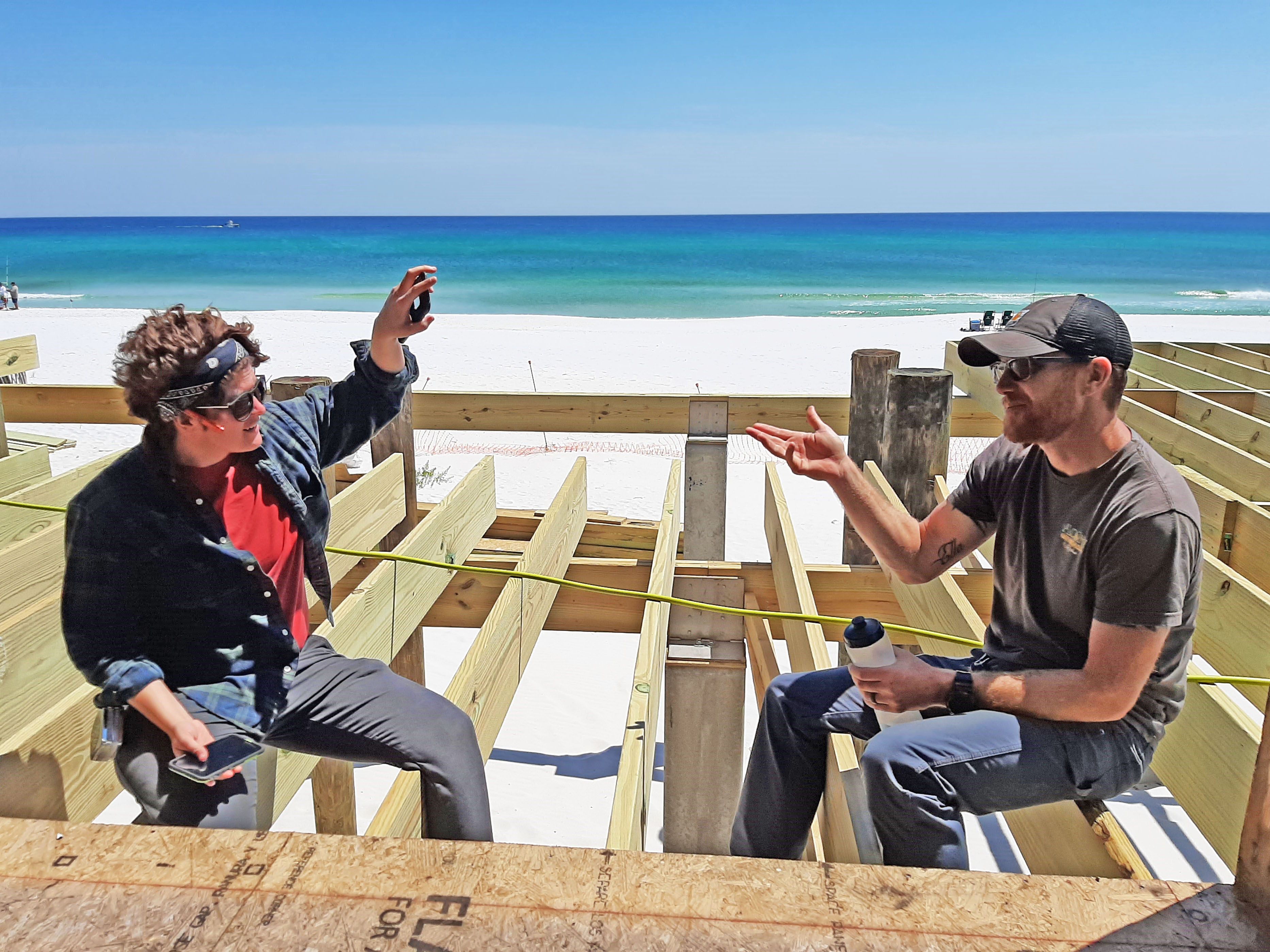 Clanton modern coastal piling home on Navarre Beach