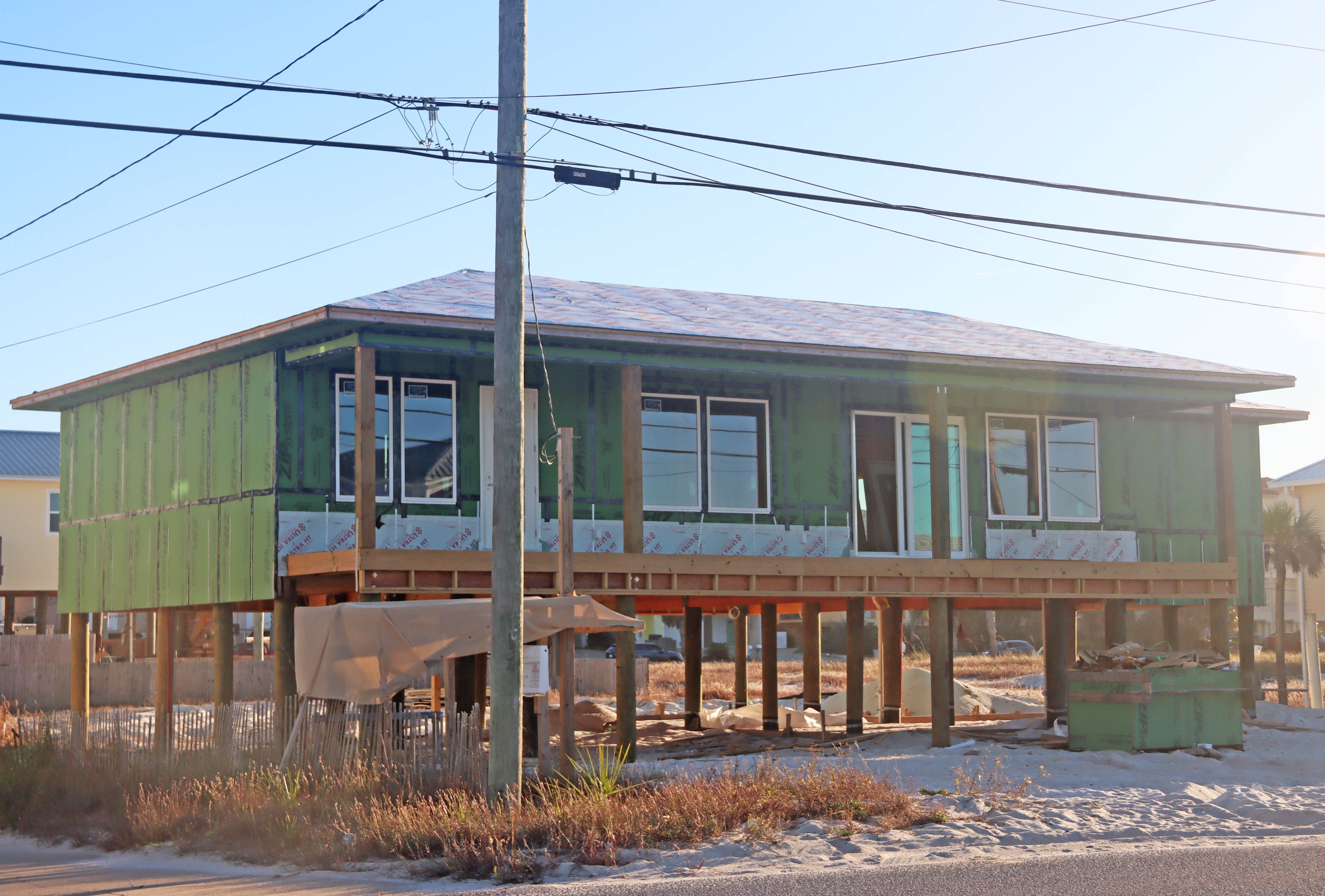 Conway modern coastal piling home on Navarre Beach