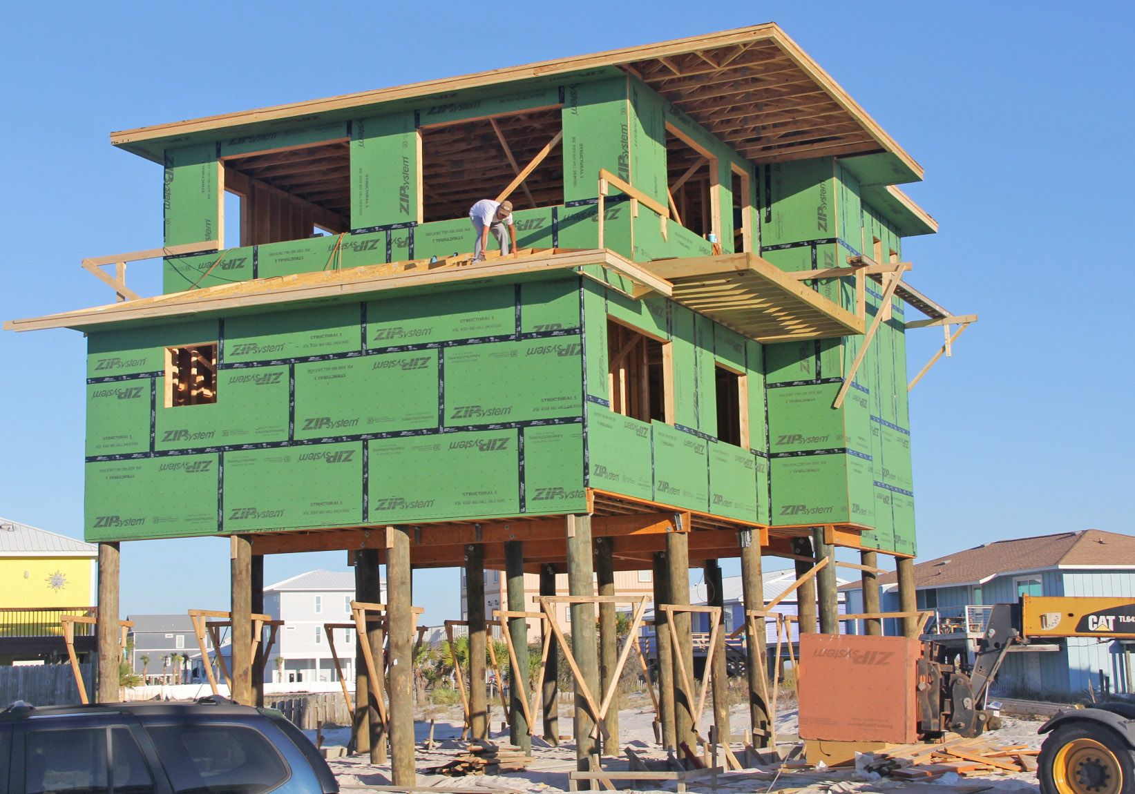 Neff modern coastal piling home on Navarre Beach