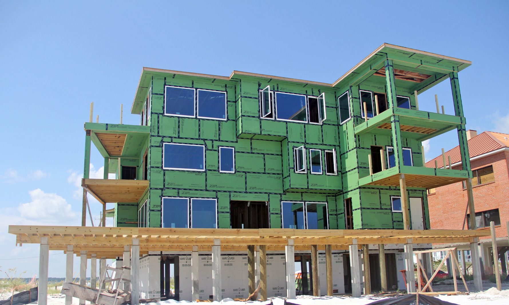 Clanton modern coastal piling home on Navarre Beach